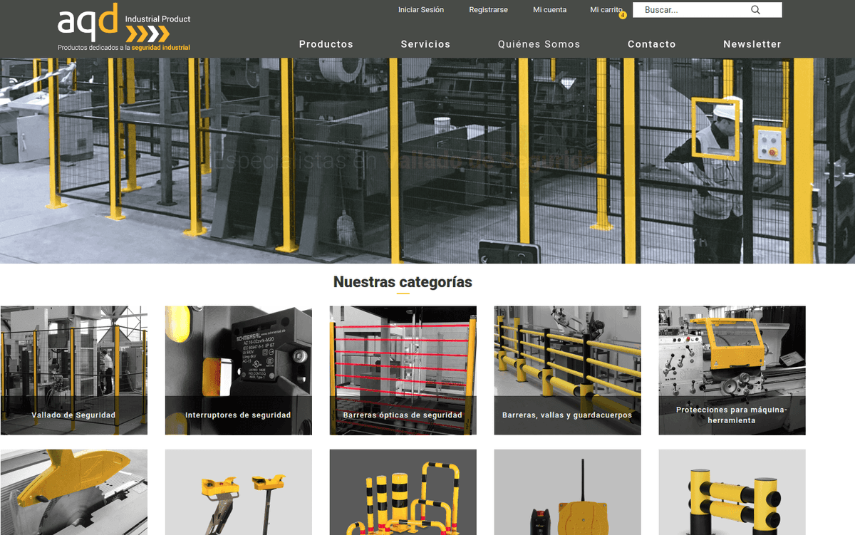 Ecommerce de productos de seguridad industrial